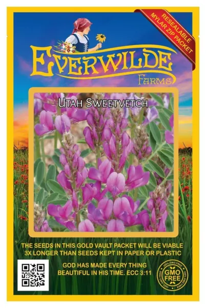 200 Utah Sweetvetch Wildflower Seeds Farms Mylar Seed Packet Fresh Garden - $8.50