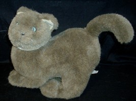 12&quot; Vintage Brown / Tan Applause Bravo 1988 Stuffed Animal Plush Kitty Cat Toy - £26.05 GBP