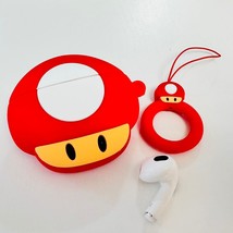 Apple AirPods 3 Case Super Mario Mushroom Nintendo Silicone Earphone Cov... - $13.95