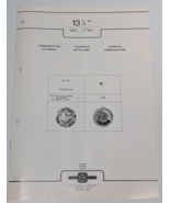 Valjoux 13-1/4 Cal 7767 Technical Communication Bulletin Parts Diagram List - $51.34 CAD