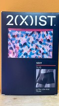 NEW Mens SMALL 2(x)ist SLIQ Trunk Briefs Poly Blend 28-30 PINK OMBRE LEO... - $24.54 CAD