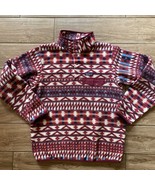 Vintage Patagonia Synchilla T-Snap Fleece Men’s Medium Aztec All Over Print - £106.66 GBP
