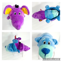 FlipaZoo Blue Azury Puppy Purple Eva Elephant 2 In Plush 16&quot; Stuffed Toy Plush - £19.97 GBP