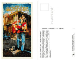 2011 New Orleans Jazz Festival Poster Post Card Jimmy Buffett By Robinette - £16.34 GBP