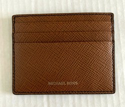 New Michael Kors Harrison Tall card case Leather Luggage - £22.36 GBP