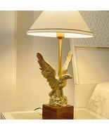 Antique Brass Desk Lamp Eagle Traditional Bedside Table Lamp For Home Decor - £240.62 GBP