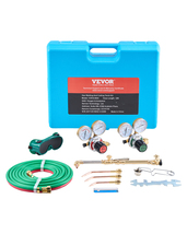 VEVOR Oxygen Acetylene Torch Kit, with 177'' Long Twin-Hose, Cutting Nozzle - $106.99