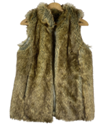 Romeo and Juliet Couture Soft Faux Fur Vest Coat Sleeveless Mob Wife Siz... - $936.16 MXN