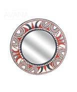 African Wall Decor Artisan Crafted Large Sun Mirror Frame D120cm - $390.00