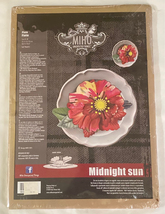 MIHO Unexpected Things Midnight Sun flower sculpture art kit plate home ... - $18.00