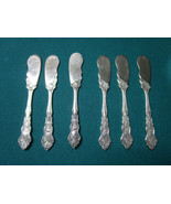 WM ROGERS 6 SMALL FRUIT/ FISH / SPREAD KNIVES REPOUSSE  - €29,55 EUR