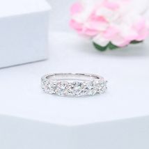 10k/14k/18k white gold ring with diamonds Elegant Moissanite &amp; Diamond - £306.40 GBP+