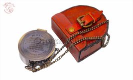 Antique Flat Pocket Compass with to My Son - I Am Always Here for You En... - £35.96 GBP