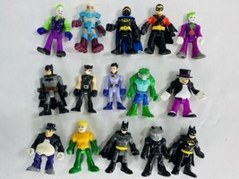 Lot of 15Imaginext DC Super Friends Batman Villain Figures Joker Croc Manta - £29.84 GBP