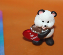 Vintage Hallmark Merry Miniatures I Love You Panda Bear Figurine 1999 QS... - £13.30 GBP