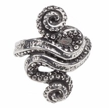Kraken Fine Pewter Ring Octopus Sea Monster Squid Tentacles Alchemy Gothic R221 - £19.54 GBP