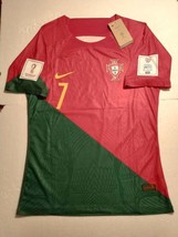 Cristiano Ronaldo #7 Portugal 2022 World Cup Qatar Match Slim Home Soccer Jersey - £94.39 GBP