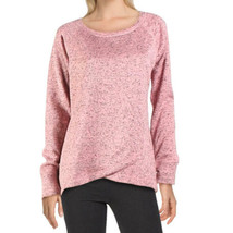 allbrand365 designer Womens Snit Crossover Hem Top Size X-Large Color Sea Pink - £27.74 GBP