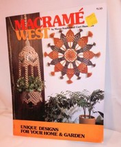 VTG MACRAME WEST Margo Kaplin Curt Hunsaker Pattern Instruction Book 1976 - $13.85