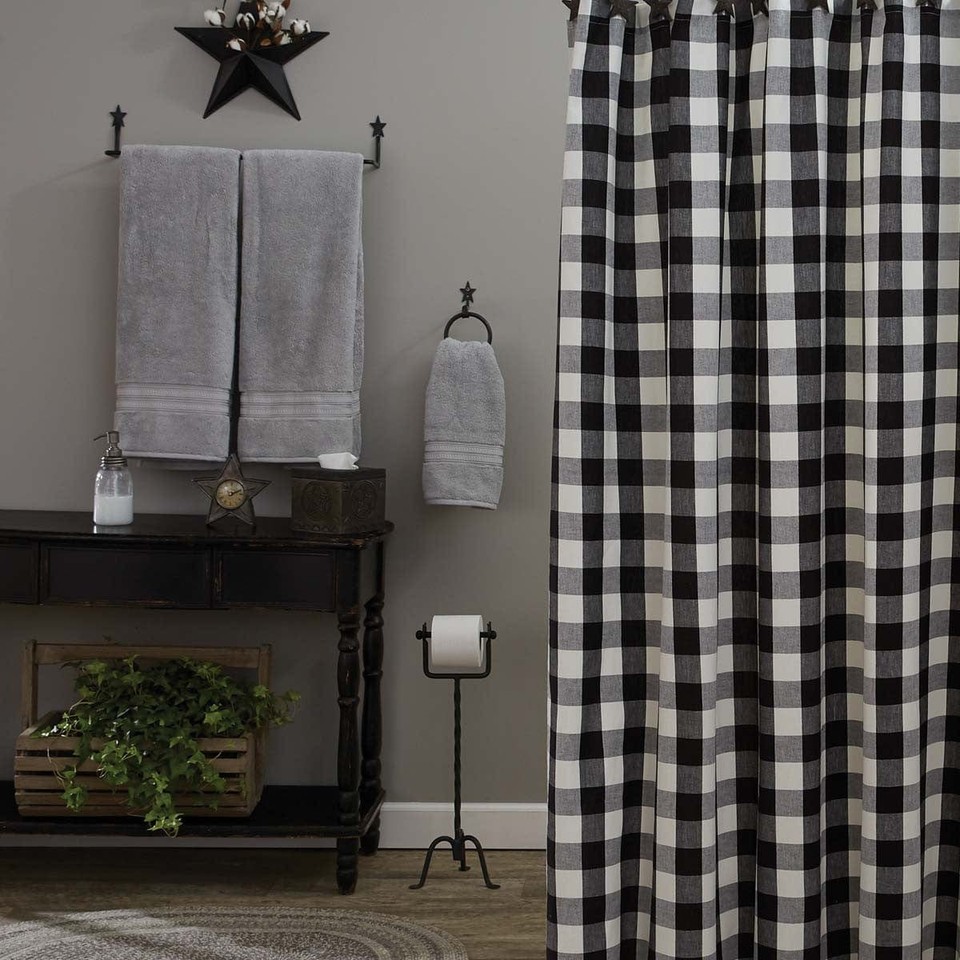 Checkered Elegance Shower Curtain - $111.35
