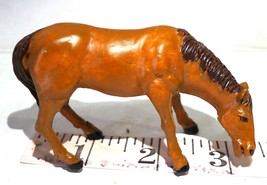 Lemax Village Little Brown Horse small  2&quot;  tall 1999 with label intact - $14.80