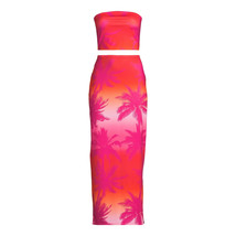No Boundaries Tube Top and Maxi Skirt 2 Piece Set, Vendor Pink Size L(11... - $25.73