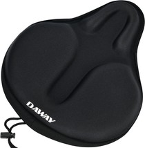 Daway Comfortable Exercise Bike Seat Cover - C6 Large Wide Foam &amp; Gel, Soft - $33.99