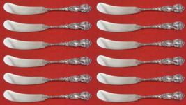 Imperial Chrysanthemum by Gorham Sterling Silver Butter Spreader FH Set 12 pcs - £464.40 GBP