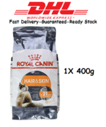 Royal Canin Feline Care Nutrition - Hair &amp; Skin 400 g-adult CATS - £24.21 GBP