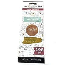 The Happy Planner Stickers Foodie Theme 198 Pieces Meal Prep Planning Cooking - £9.90 GBP