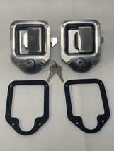2 RV Truck Trailer Paddle Door Latch Toolbox Lock with Form Seals and Keys - $17.82