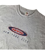Vintage NYC New York City Gray T-Shirt Men&#39;s XL Graphic Tee Casual Stree... - €17,00 EUR