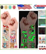 380 Mixed Styles Luminous Temporary Tattoos for Kids - Perfect Party Sup... - $315.55 MXN