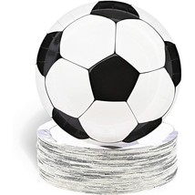 Paper Soccer Party Plates (80 Count) For Kids Birthdays Team Parties, 9 In - £27.23 GBP