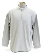 Adidas Golf ClimaLite Gray Long Sleeve 1/4 Zip Athletic Shirt Men&#39;s 2XL NEW - £33.47 GBP