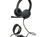 Cyber Acoustics 3.5mm Stereo Headset (AC-5002) with Noise Canceling Micr... - £21.78 GBP