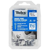 Teks 21424#9 x 1-1/2&quot; HEX Washer Head Sharp PT Metal-to-Wood White Roofi... - $51.08 CAD