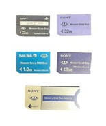 SONY Memory Stick Duo Adaptor 4 Cards 1GB+128MB+32MB+32MB Free Domestic ... - $640.42 MXN