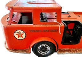 C1960s Texaco Oil Firetruck Buddy L Fire Chief Metal XL Toy Collectible ... - $179.99