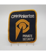 Vintage CPP Pinkerton Private Security Embroidered Uniform Patch 4.25x3.5&quot; - £12.56 GBP