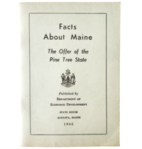 1966 Facts About Maine Mini PB Booklet Pine Tree State 1st Edition Vinta... - $369.50 MXN