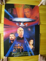 Star Trek Prochain Génération Affiche Septième Anniversaire - $91.17
