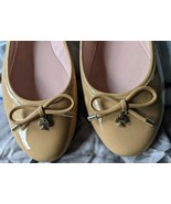 kate spade new york Willa Womens Tan Patent Leather Ballet Flats Sz US 9.5 - $21.88