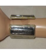 ROBERTO CAVALLI Green Resin Silver Tone Accent Wide Cuff Bracelet Watch NEW - $1,538.93 MXN