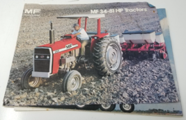Massey Ferguson MF 34-81 HP Tractors Sales Brochure Photos Specification... - $18.95