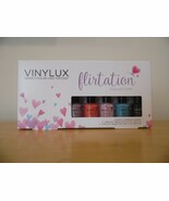 CND Vinylux Weekly Polish &amp; Topcoat Flirtation Collection 5 pc Mini Set NIB - $19.39 CAD