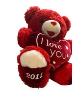 Dan Dee collectors choice Red bear plush with bow and I love you heart - $19.48 CAD