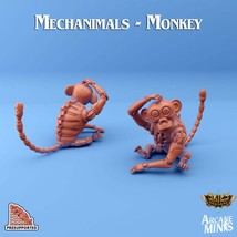 3D Printed Sordane Publishing Arcane Minis Mechanimal Monkey Mechanimals... - $183.95 MXN+