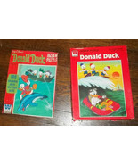 2 Donald Duck 100 Pc Puzzles Whitman Nephews Huey Dewie and Louie - $11.87