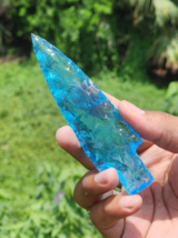 Game of Thrones Dagger | 5.5–6&quot; Blue Aqua Obsidian Glass Blade | Handmad... - $20.29 CAD+